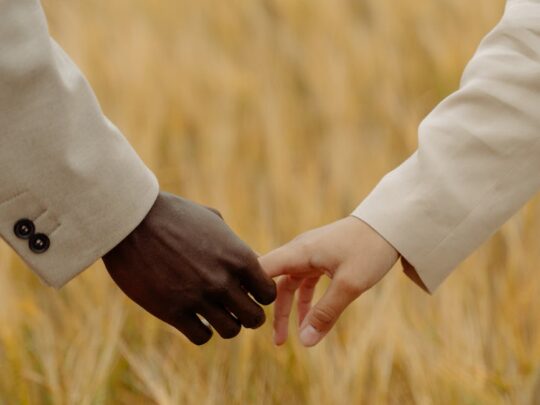 person holding hands